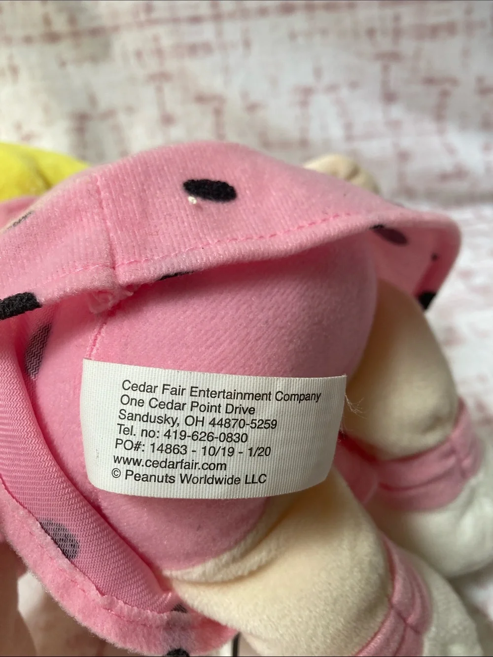 Peanuts Sally Brown Plush Doll Cedar Fair Exclusive
